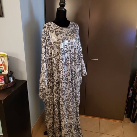 Kaftan Maxi Dress Mumu OR Use the Material to Make Your Own Dress! - Picture 4 of 9